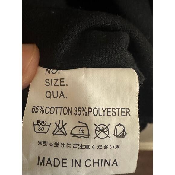 LE CIEL Black Asymmetrical Button Lagenlook Witchy Tunic Dress Long Sleeve - Picture 5 of 5